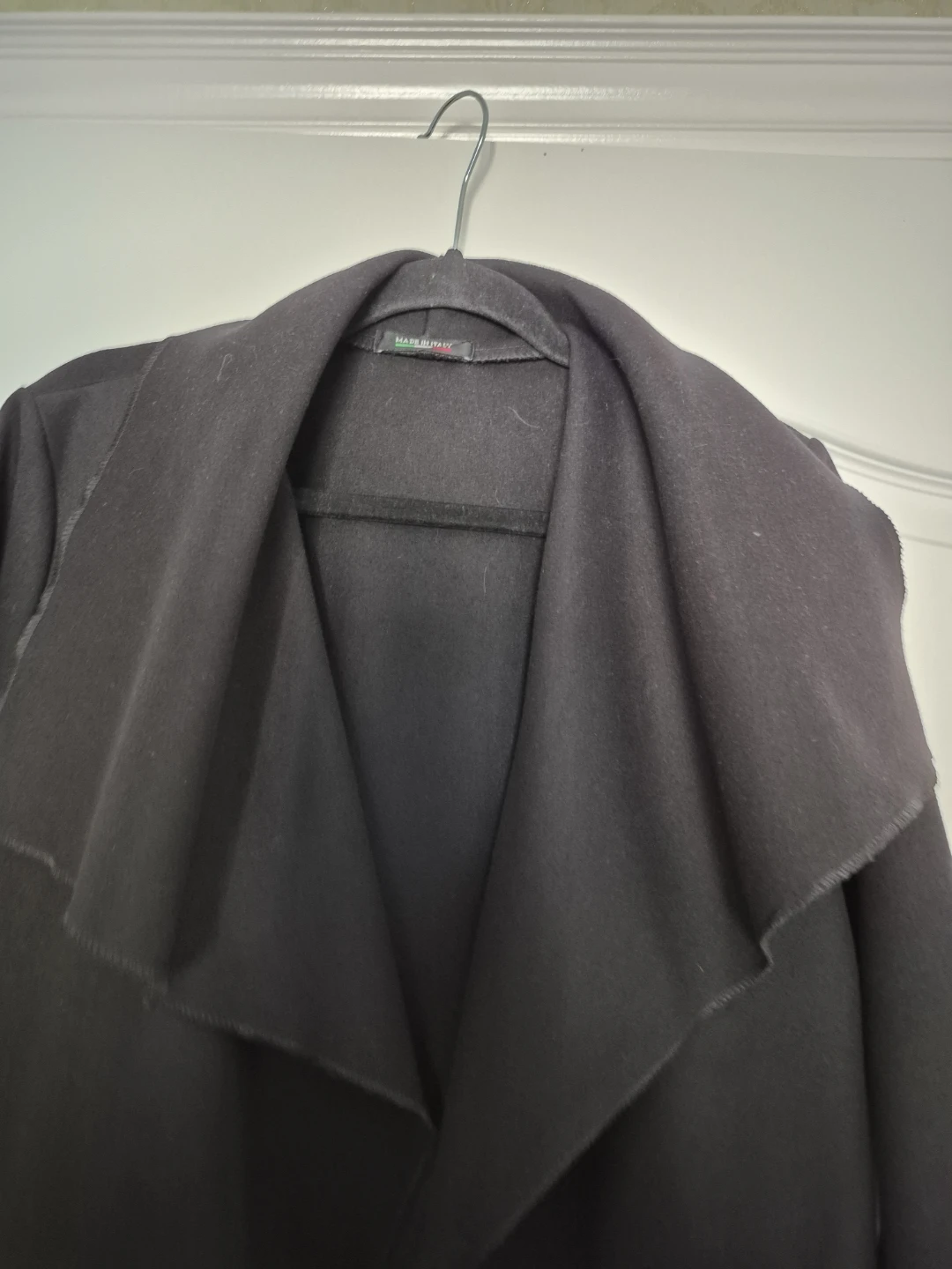Made in Italy Black Wool Blend Coat - photo 4