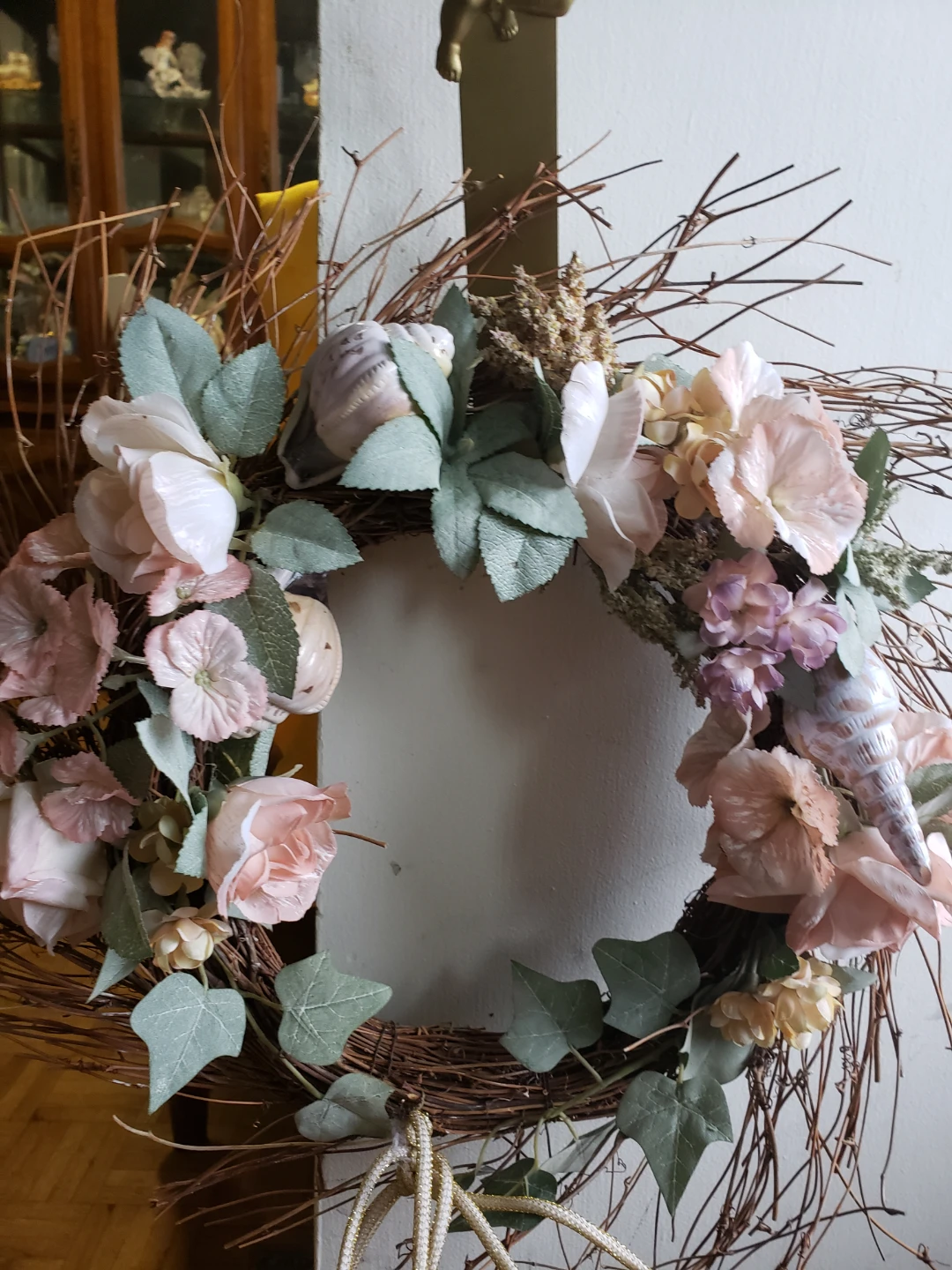 Floral Wreath with Angel Door Hanger - photo 2