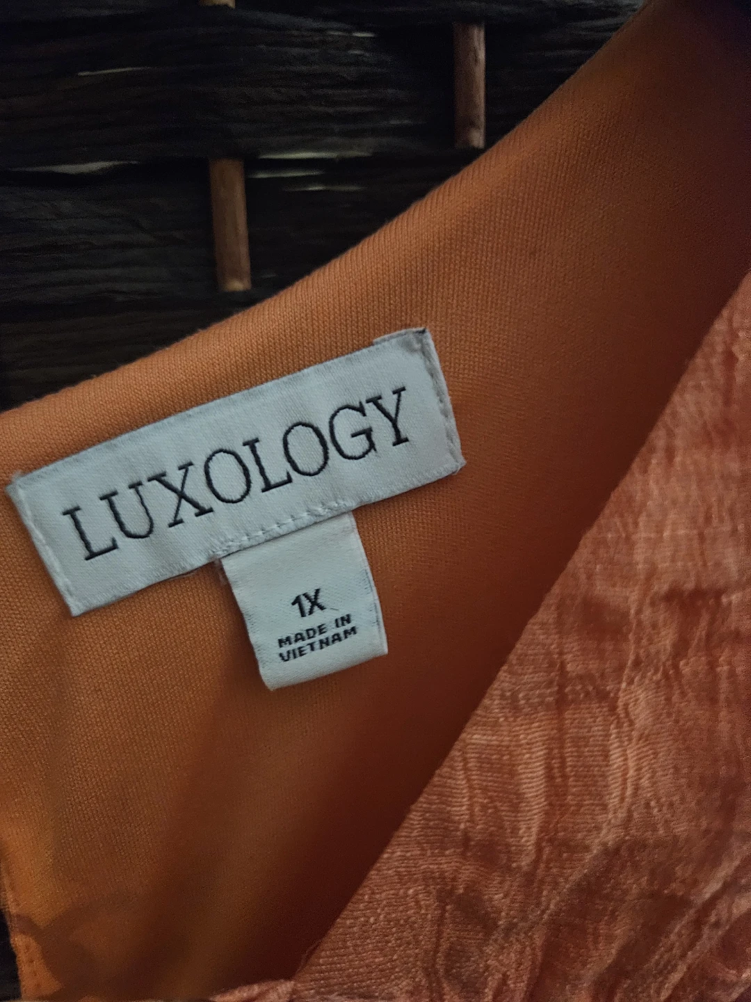 Luxology Orange Dress 1X