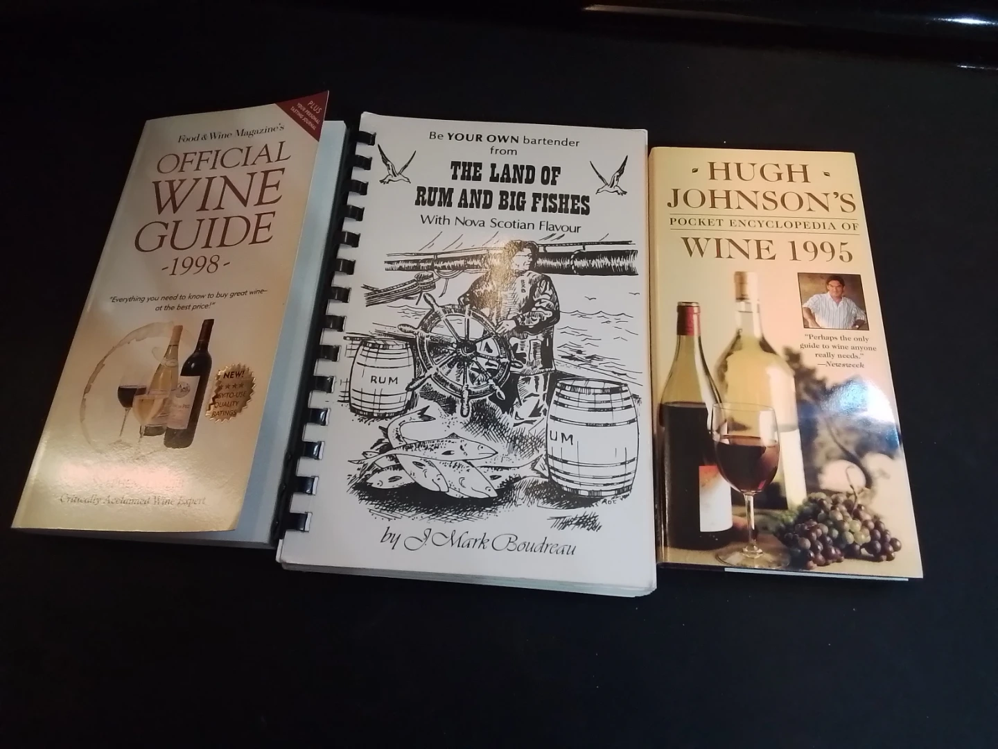Set of 3 Wine and Cocktail Books