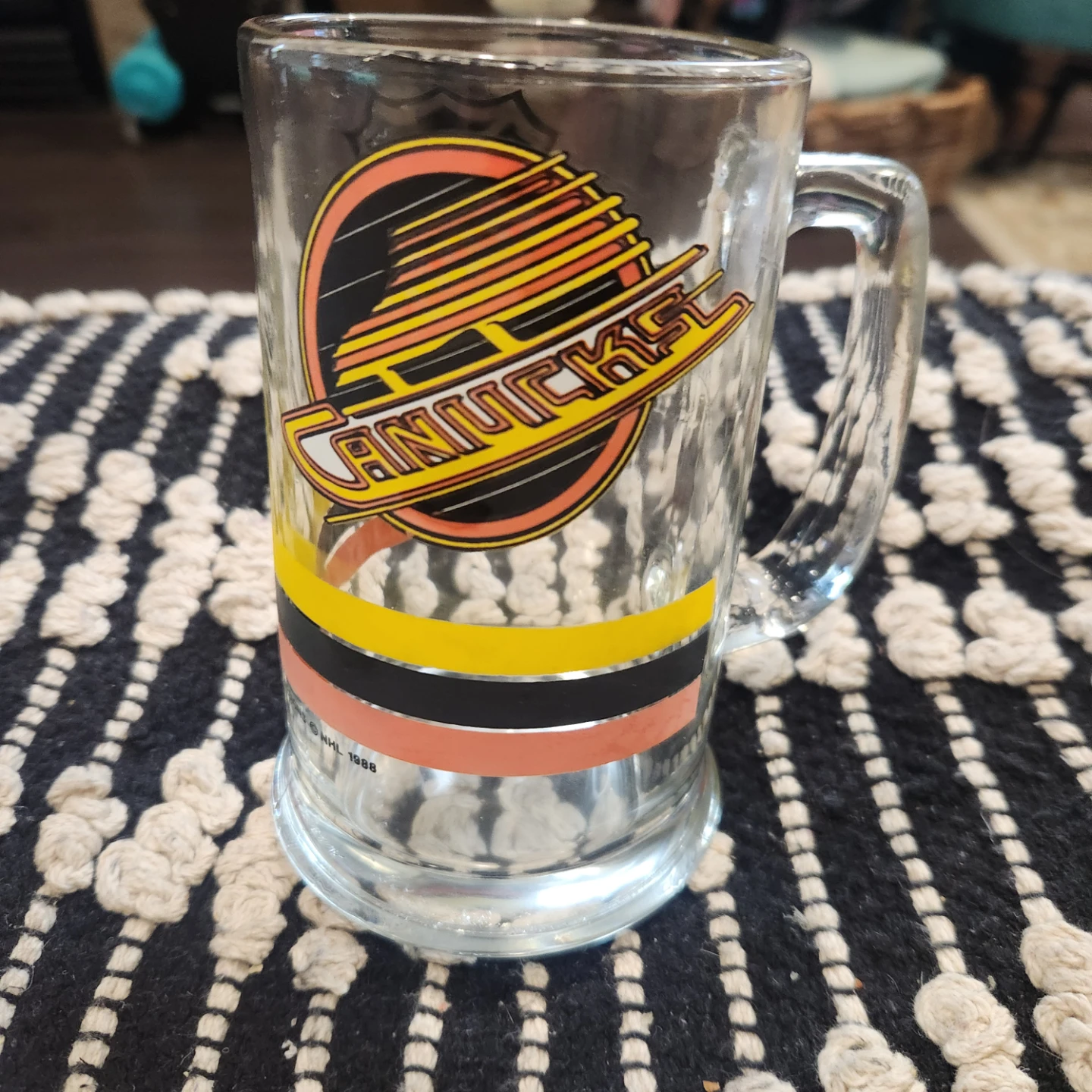 Vintage 1988 Vancouver Canucks NHL Beer Mug