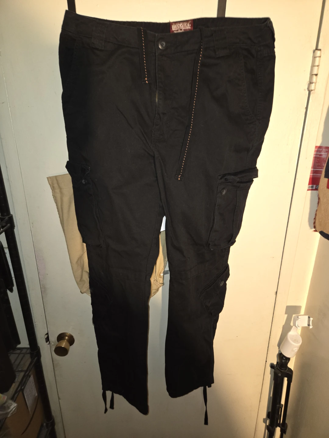 Matchstick Drawstring Utility Cargo Pants in a Men's W40