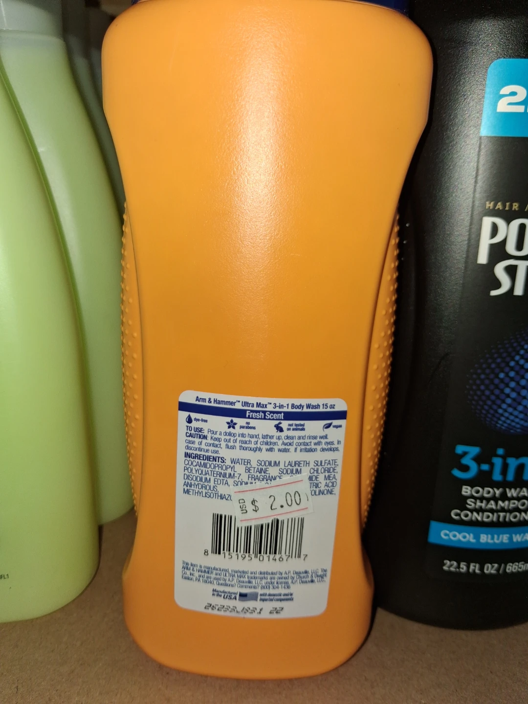 Arm & Hammer Ultra Max 3-in-1 Body Wash - photo 2