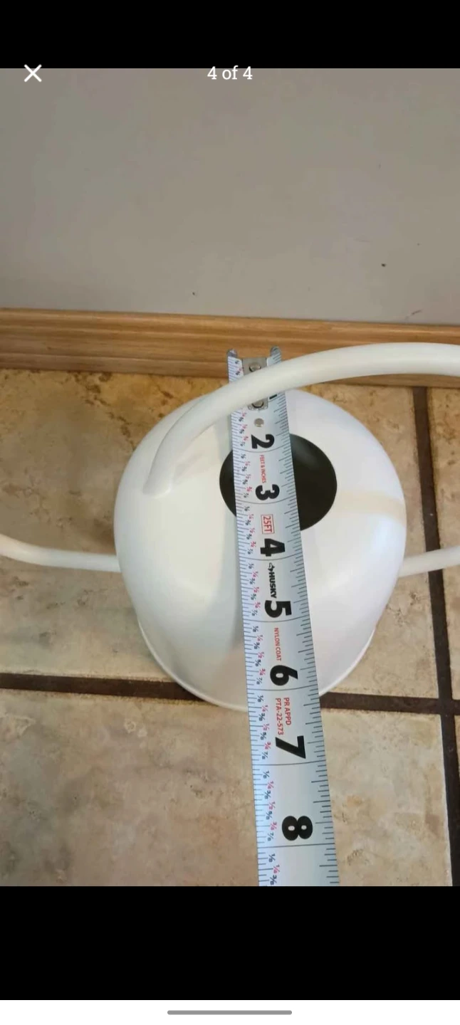 White metal watering can - photo 4