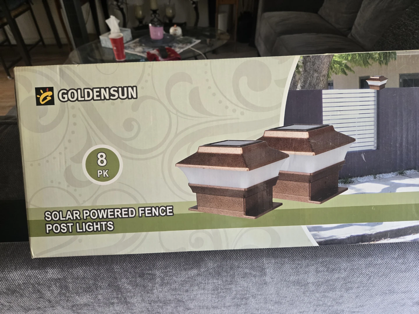Goldensun 8-Pack Solar Powered Fence Post Lights
