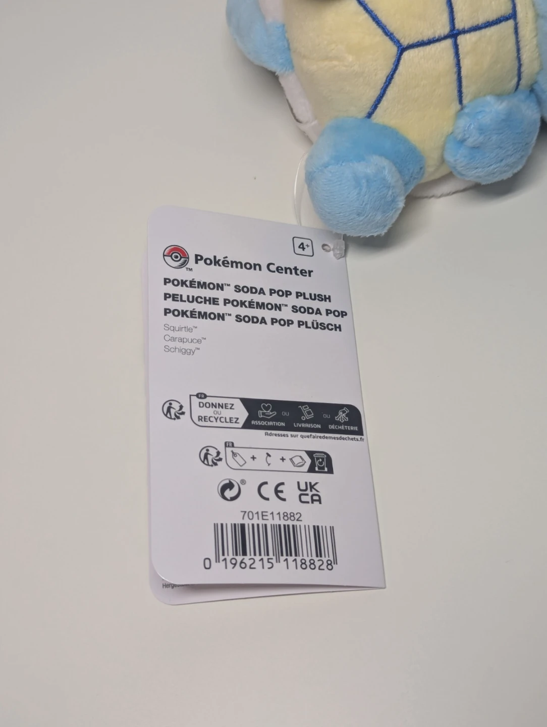 Pokemon Center Squirtle Soda Pop Plush - photo 4