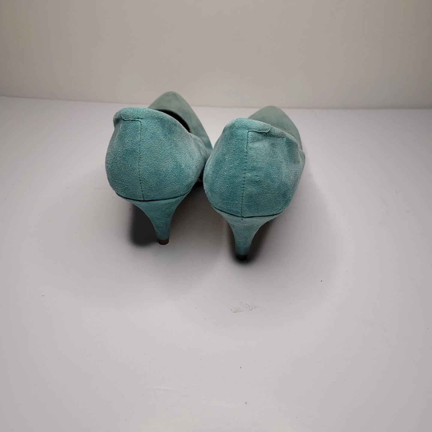 Steve Madden teal suede kitten heels - photo 2