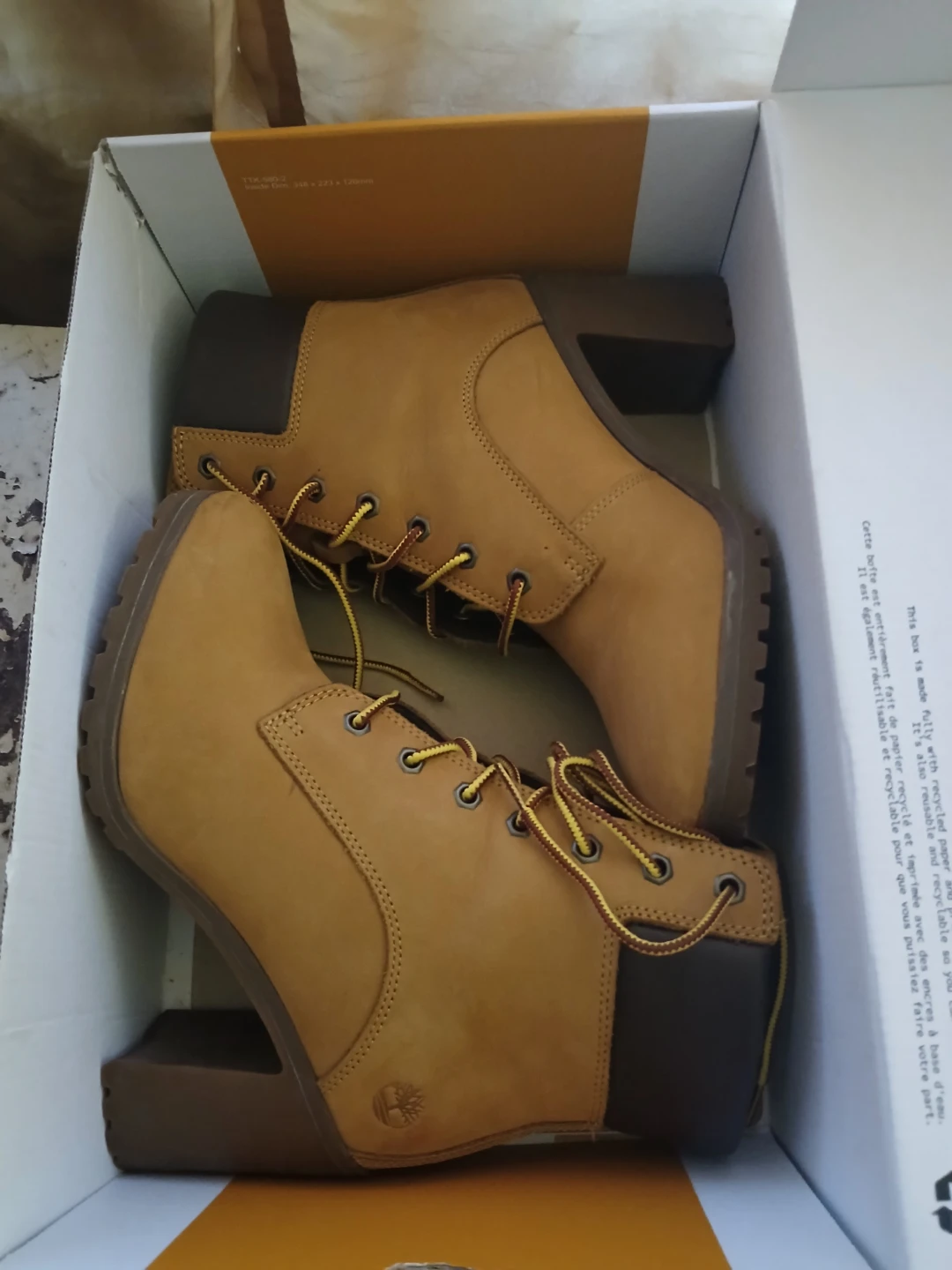 Timberland Allington Mid Lace Boots Wheat Size 7