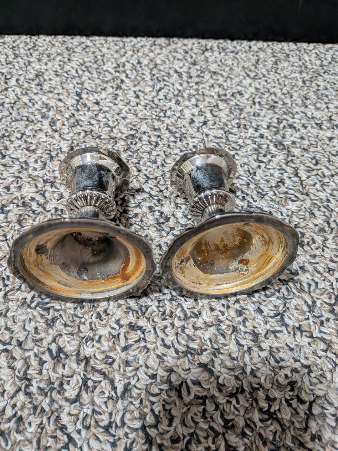 Vintage Silver plated candle holders, set of 4 - photo 5