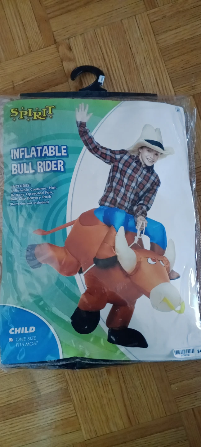 Spirit Halloween Inflatable Bull Rider Costume