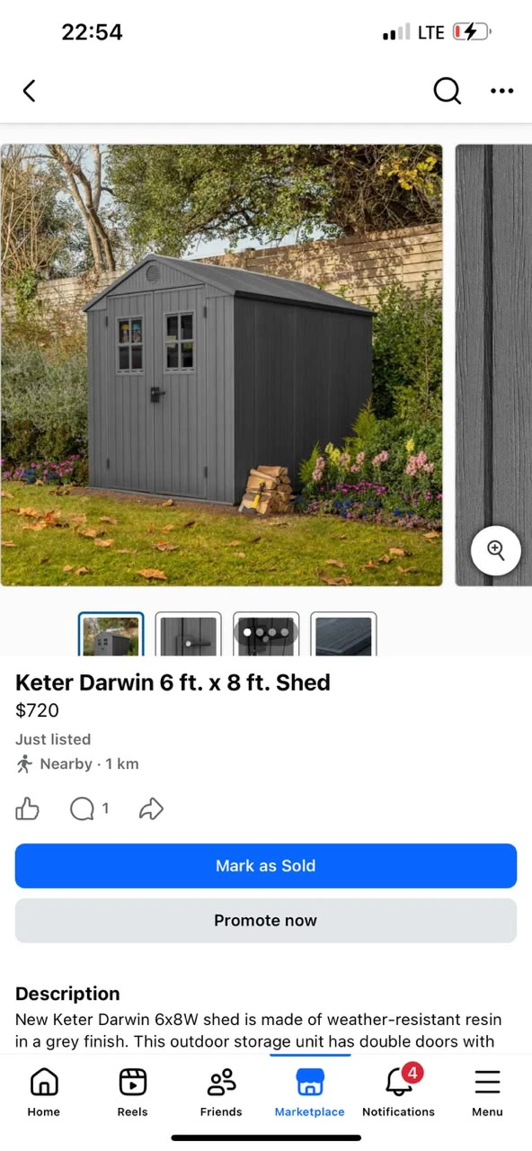 Keter Darwin 6x8 Shed