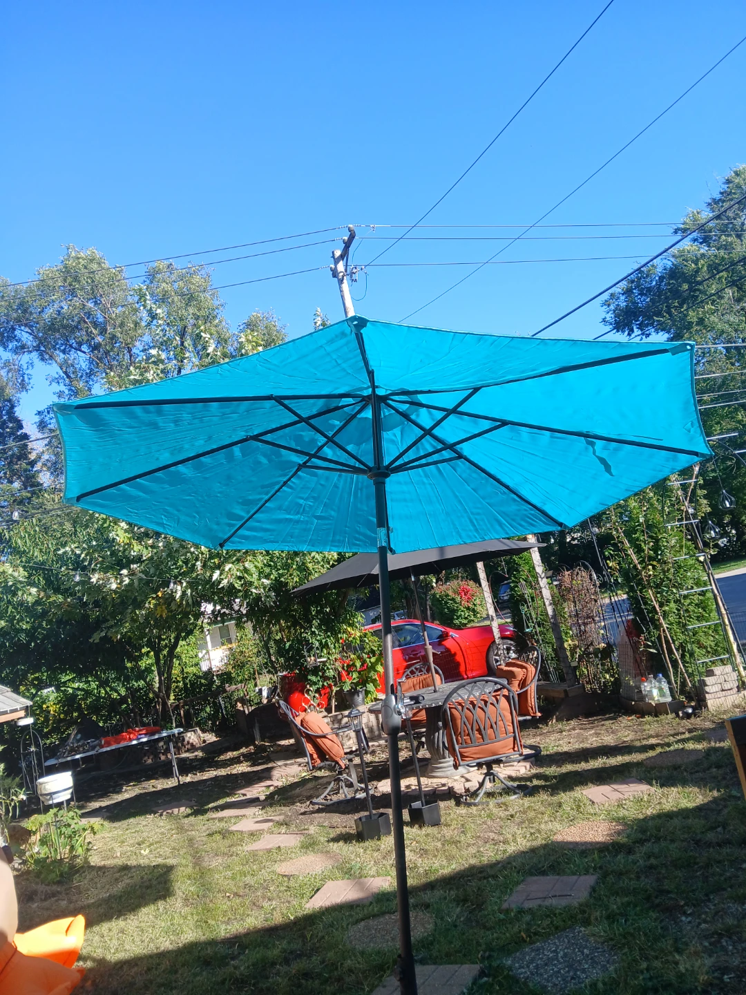 Turquoise Outdoor Patio Umbrella - photo 5