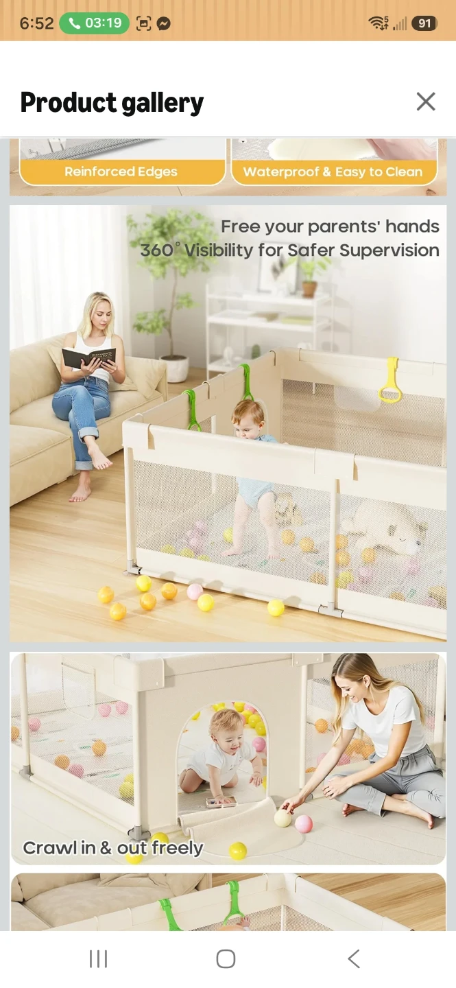Brand new in box Playpen Suite 59"×71" - photo 5