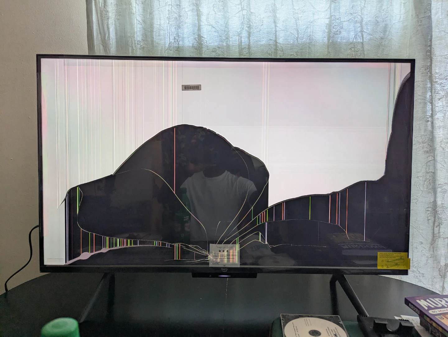 Broken 43" 4K Amazon QLED Omni Fire TV (for parts)