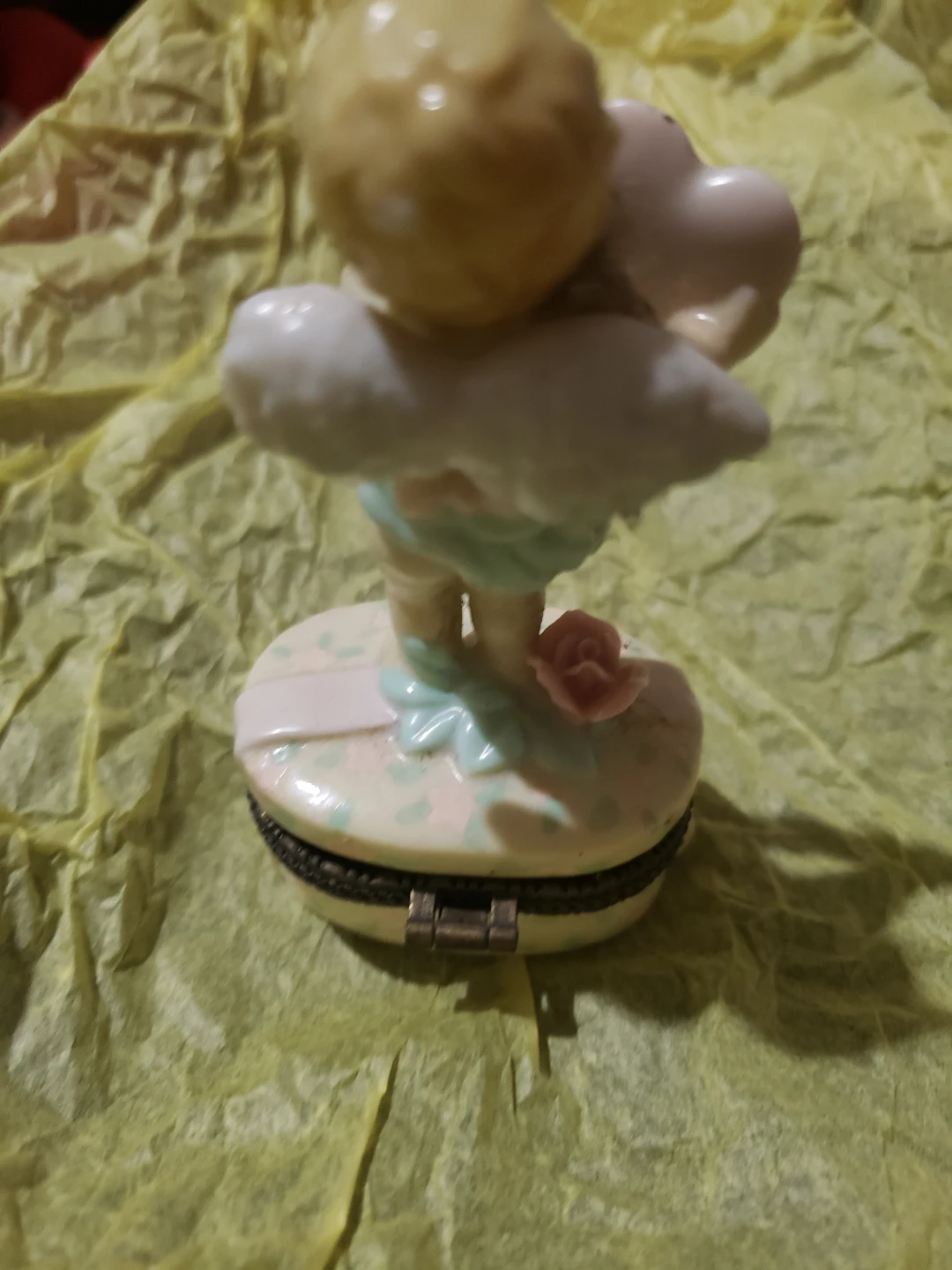 1997 Enesco Cherub Trinket Box - photo 3