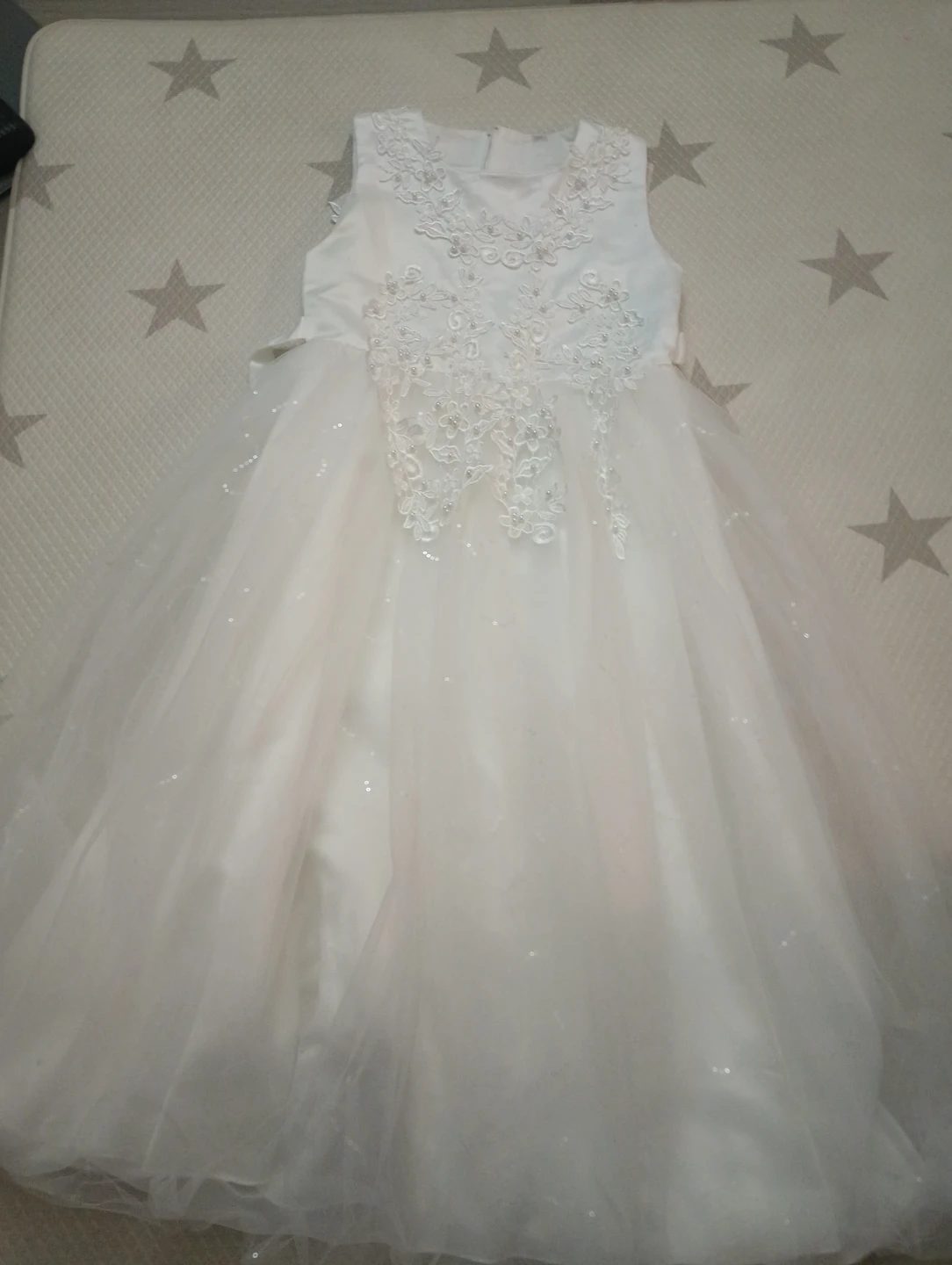 White Floral Lace Occasion Dress - photo 3