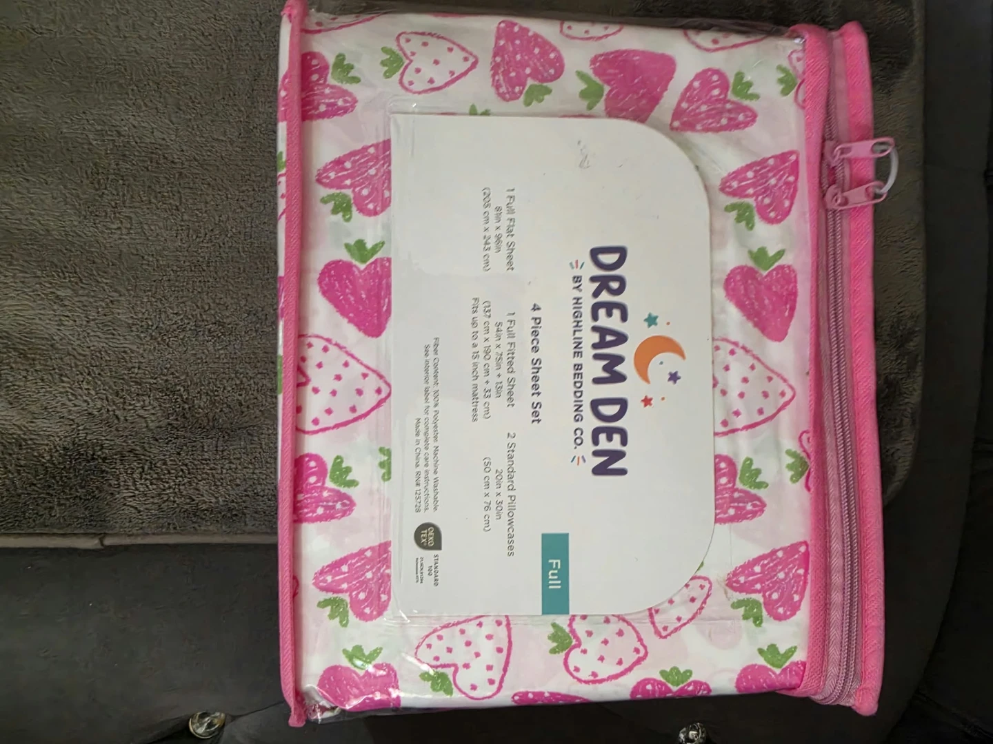 Dream Den Full Sheet Set - Strawberry Pattern - photo 2