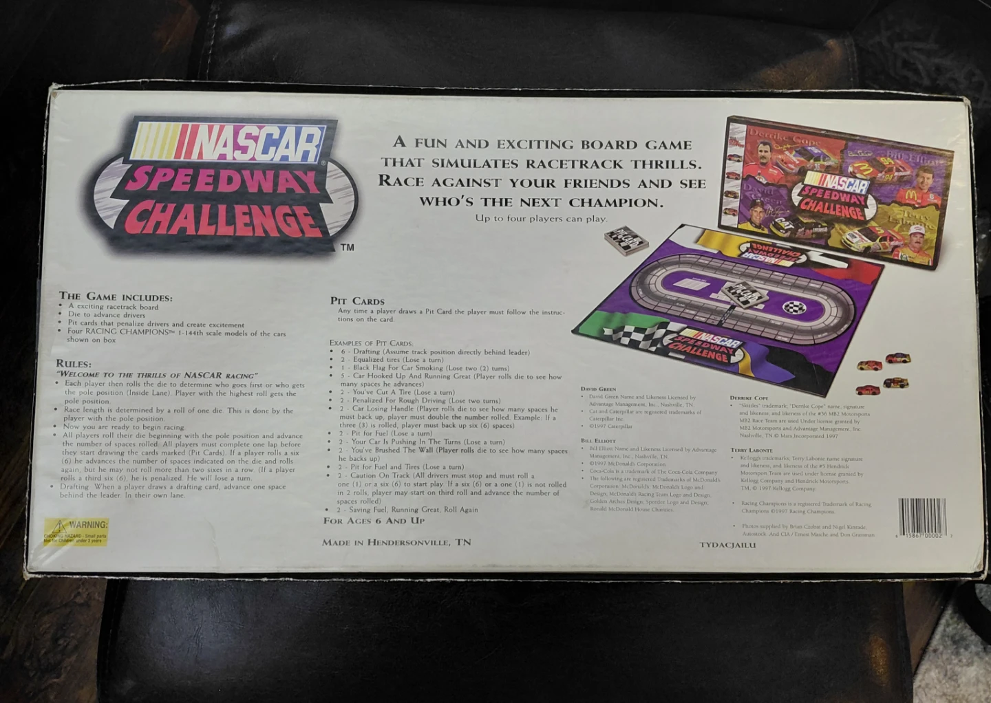 Vintage 1997 NASCAR Speedway Challenge Board Game - photo 2