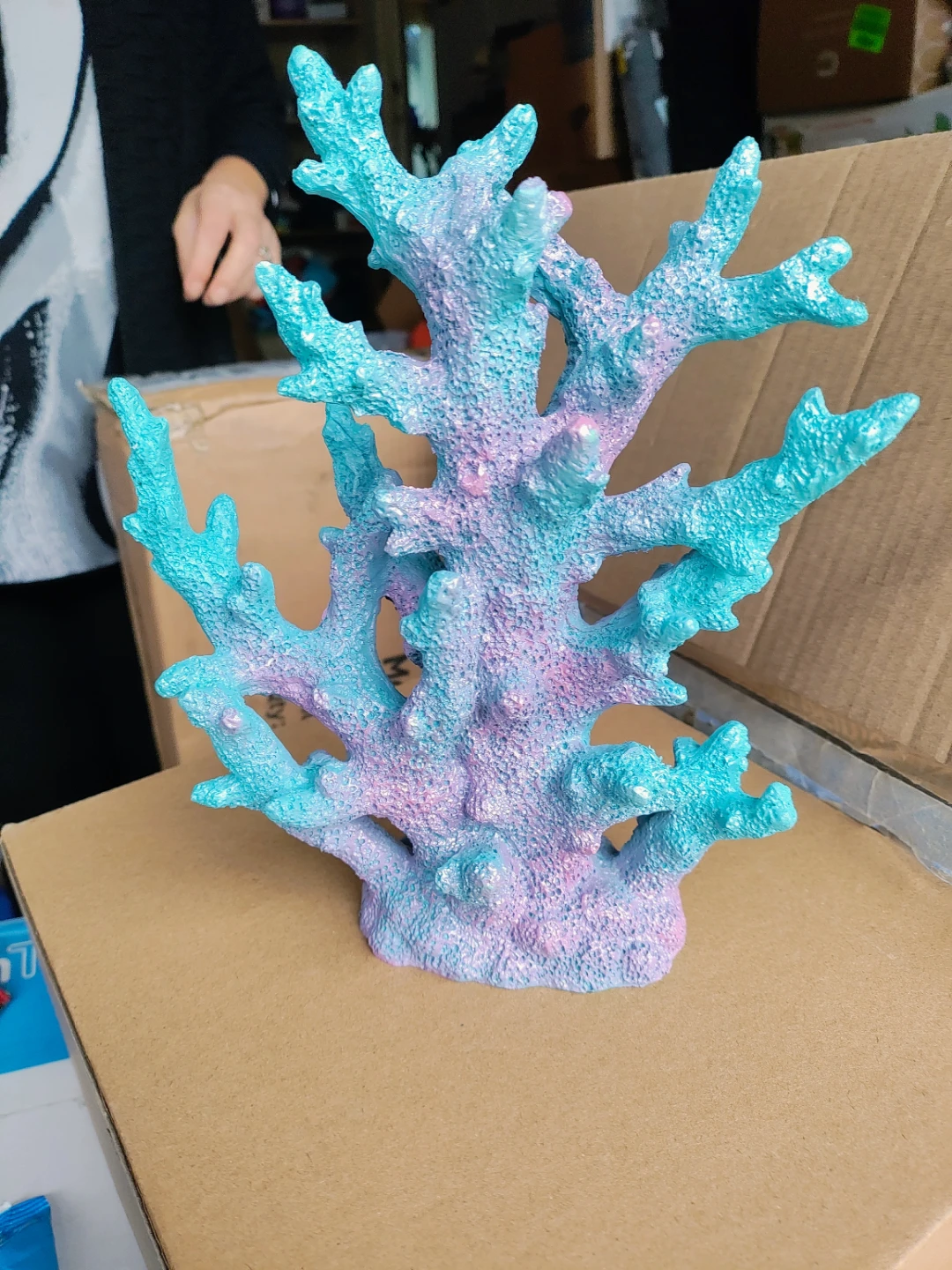 Etlemonde Coastal Beach Coral Reef Statue Home Decor - photo 2