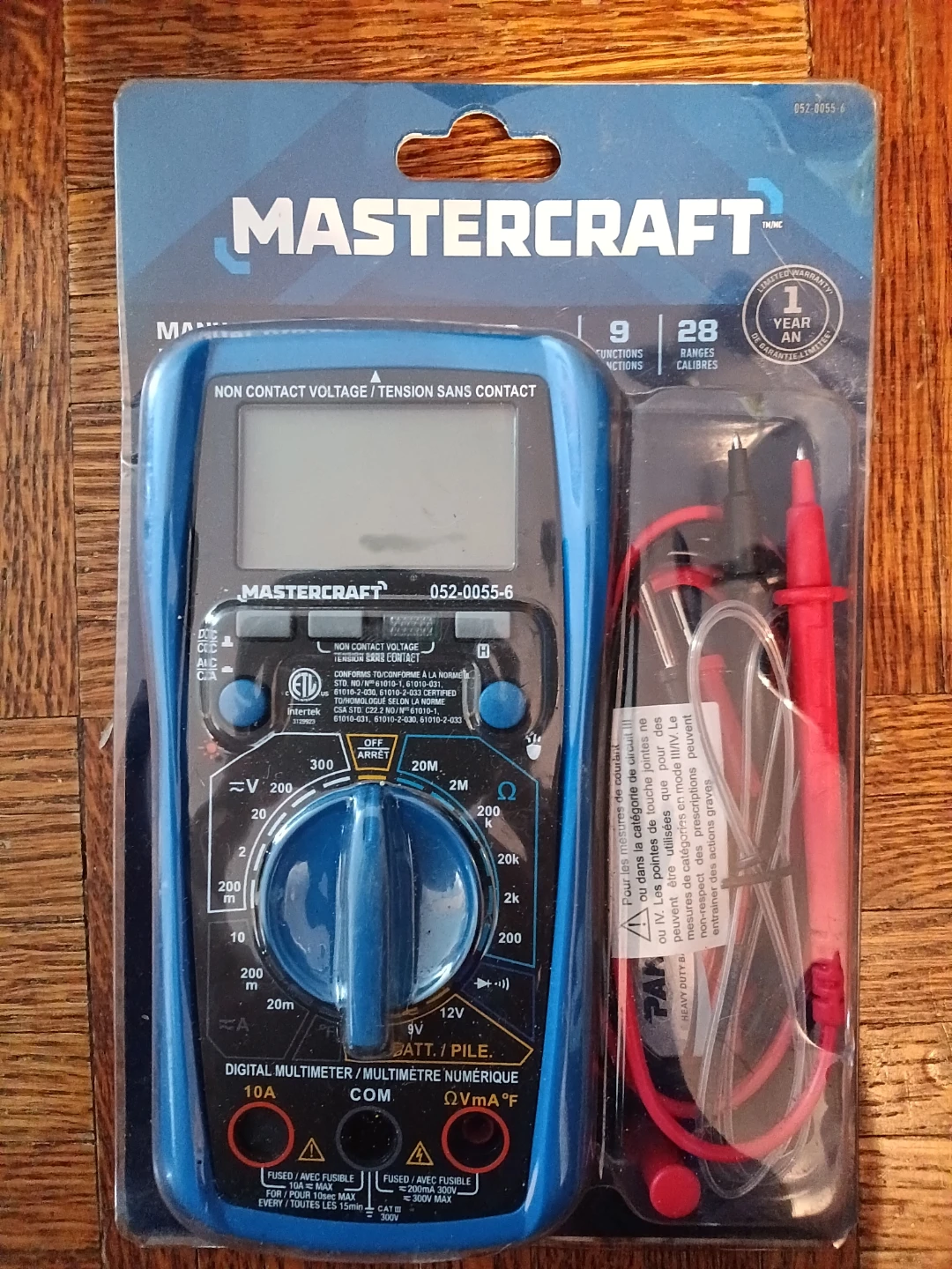 Mastercraft Digital Multimeter 052-0055-6