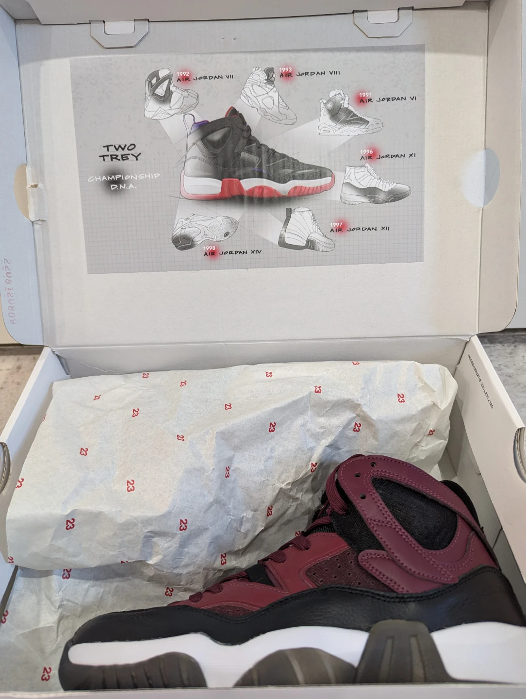 Jordan Two Trey Championship Pack Burgundy - photo 4