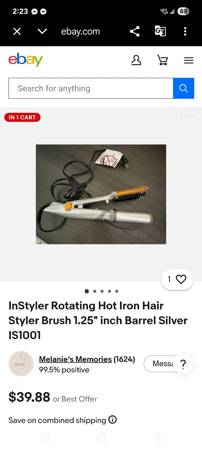 InStyler Rotating Hot Iron Hair Styler IS1001 - photo 2
