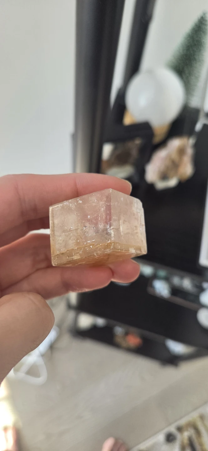 Natural icelandic spar Cube - photo 3