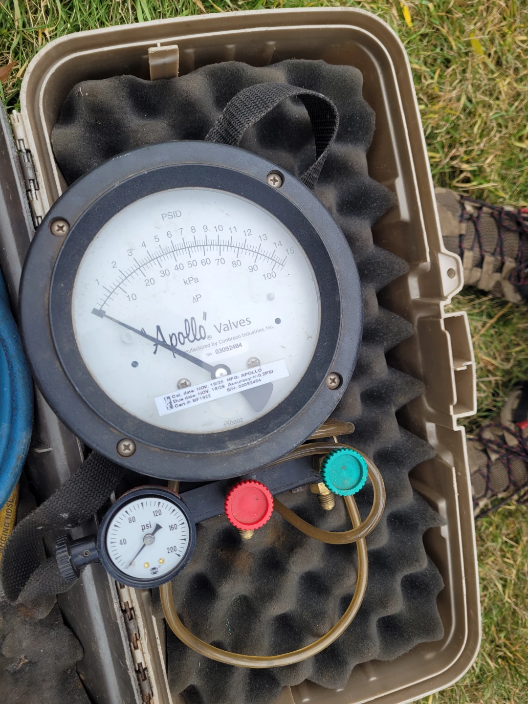 Apollo Valves Differential Pressure Gauge and Hoses - photo 2