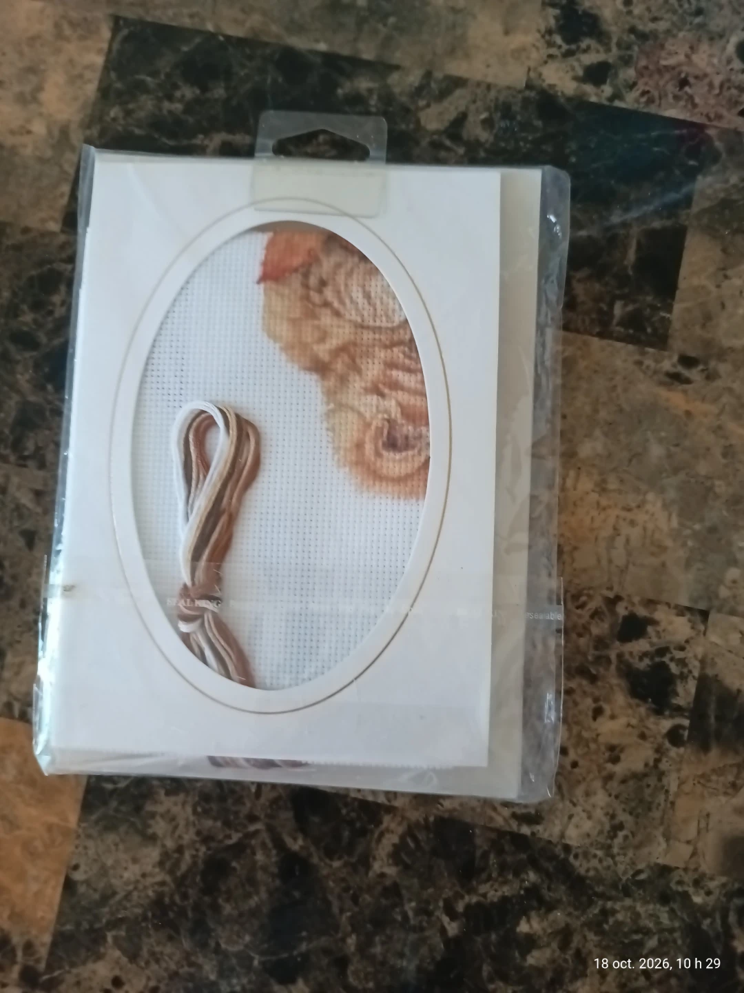 Candamar Designs Fall Leaves Kitten Cross Stitch Kit - photo 2