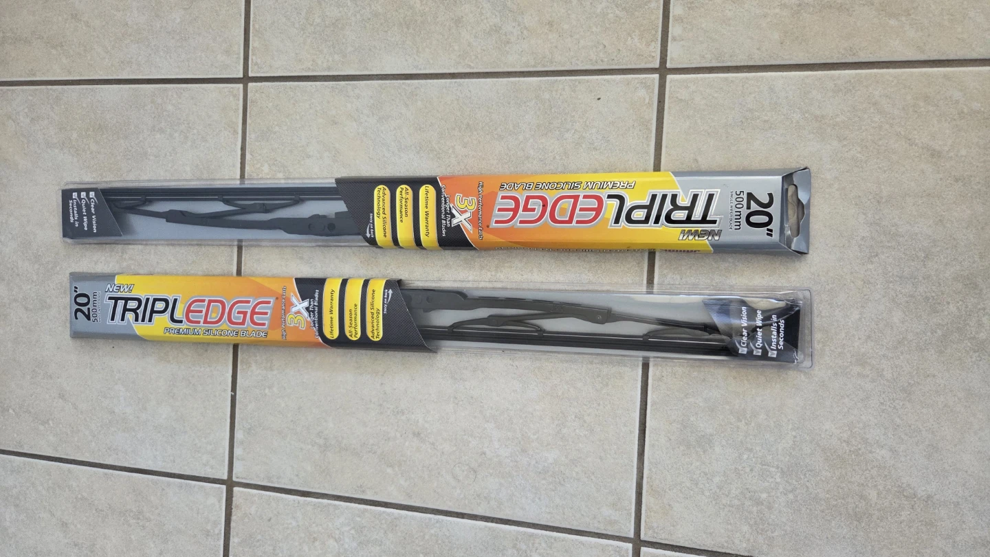 2 TripleEdge Premium Silicone Wiper Blades 20 inch