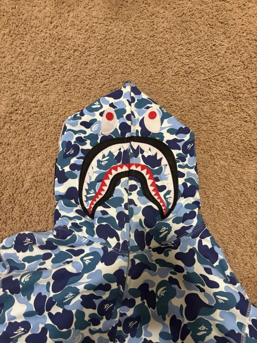 Bape blue hoodie - photo 4