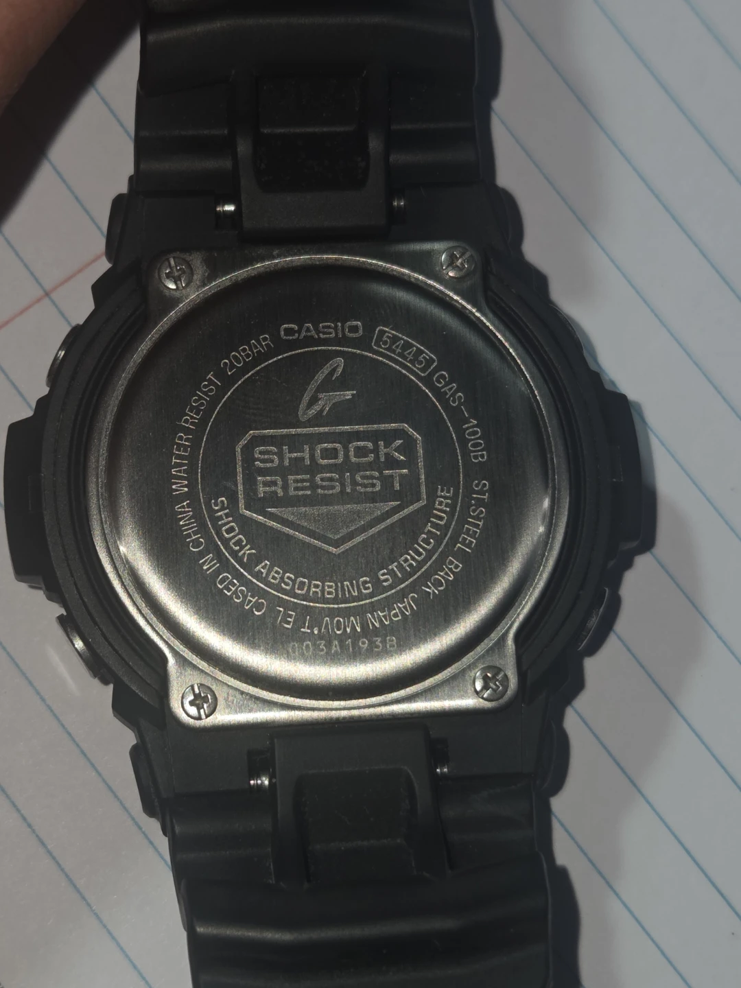 Casio G-Shock GAS100B-1A2  Solar Watch - photo 2