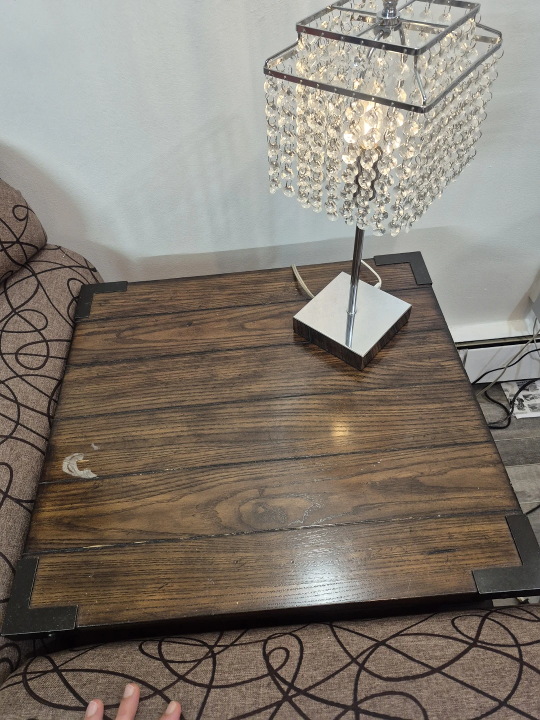 Rustic 2 wood end tables - photo 2
