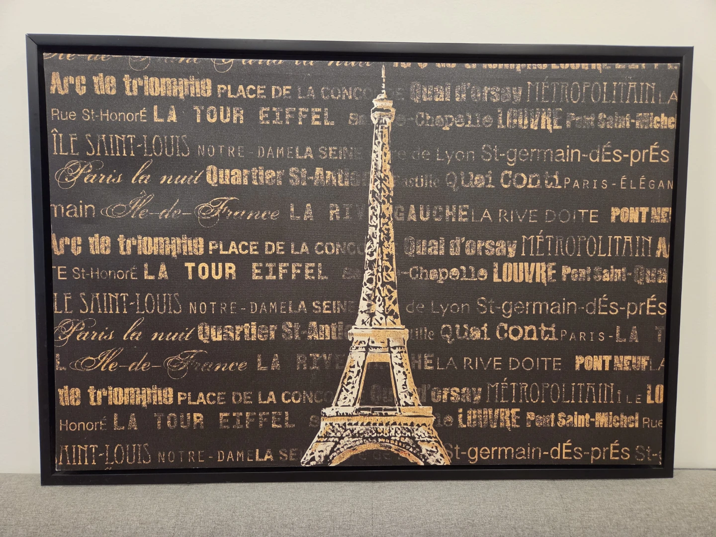 Paris Eiffel Tower Canvas Wall Art
