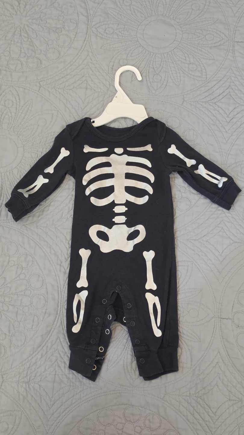 Baby Skeleton Long Sleeve Onesie