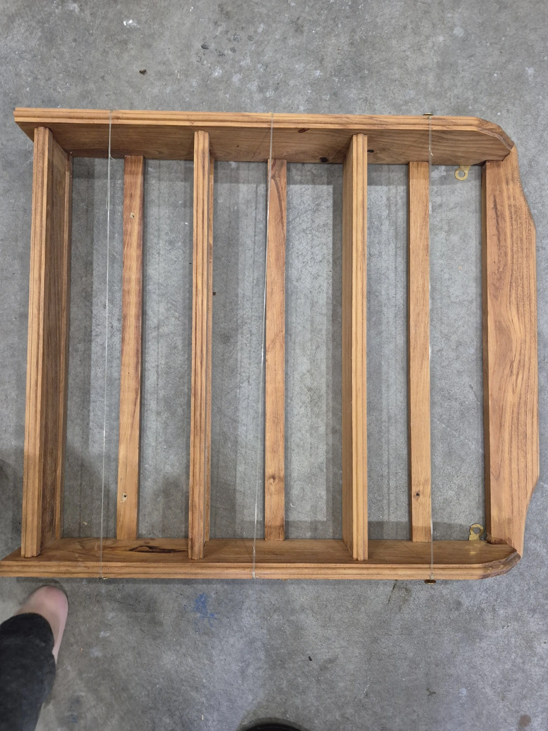 Wooden Wall-Mounted Spice or Display Rack