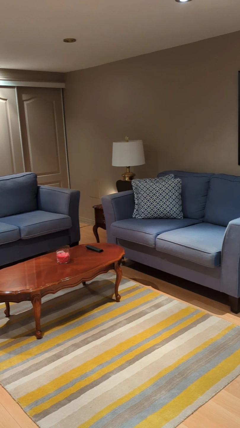 Furnished basement bedroom for rent with private washroom - photo 3