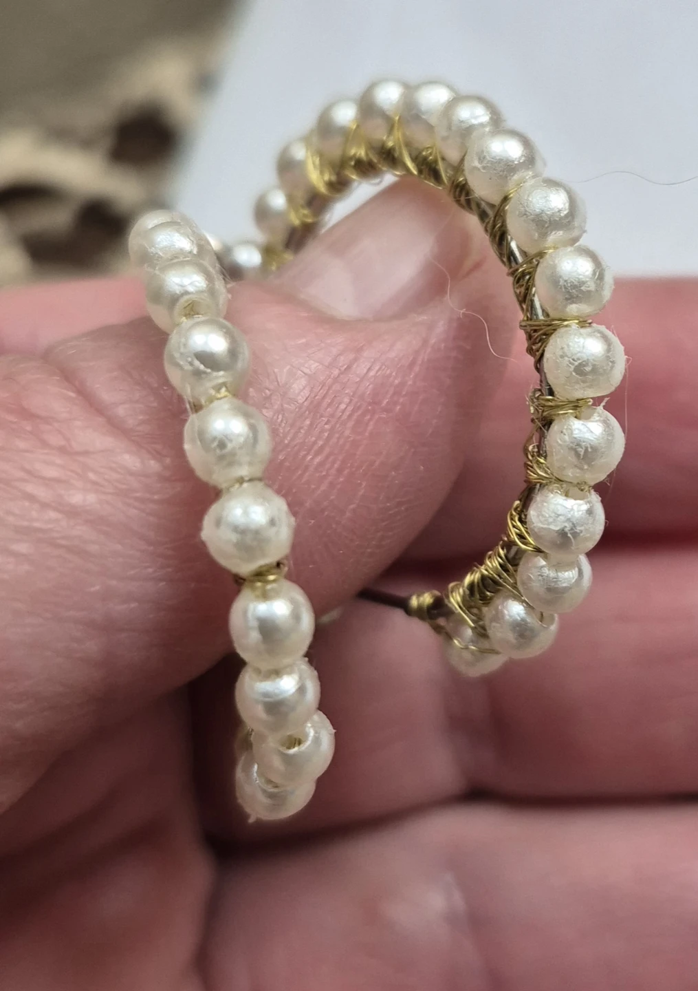 New Pearl Hoop Earrings