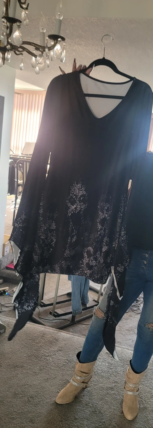Blk Dress with Bat Sleeves L - photo 3