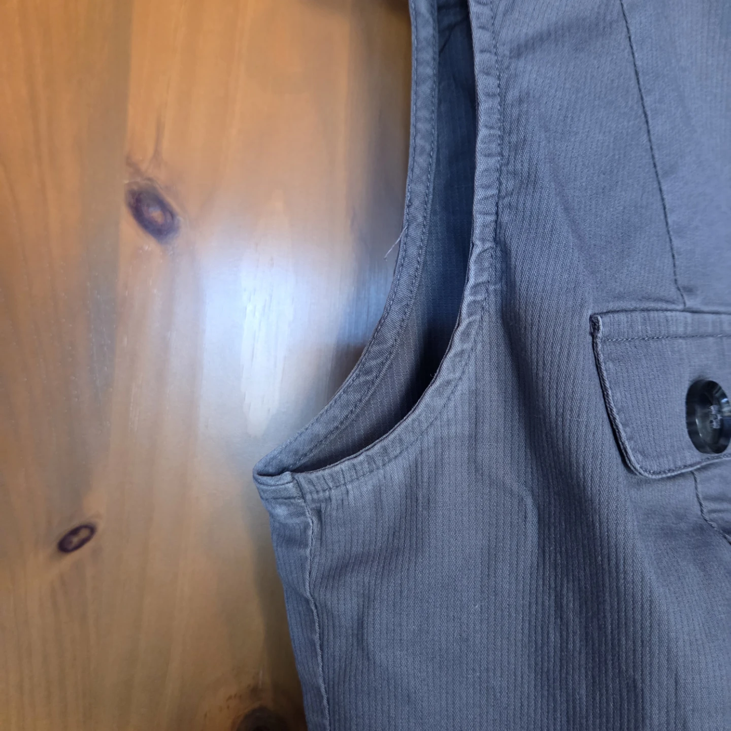 H&M Sleeveless Grey Utility Dress - photo 5