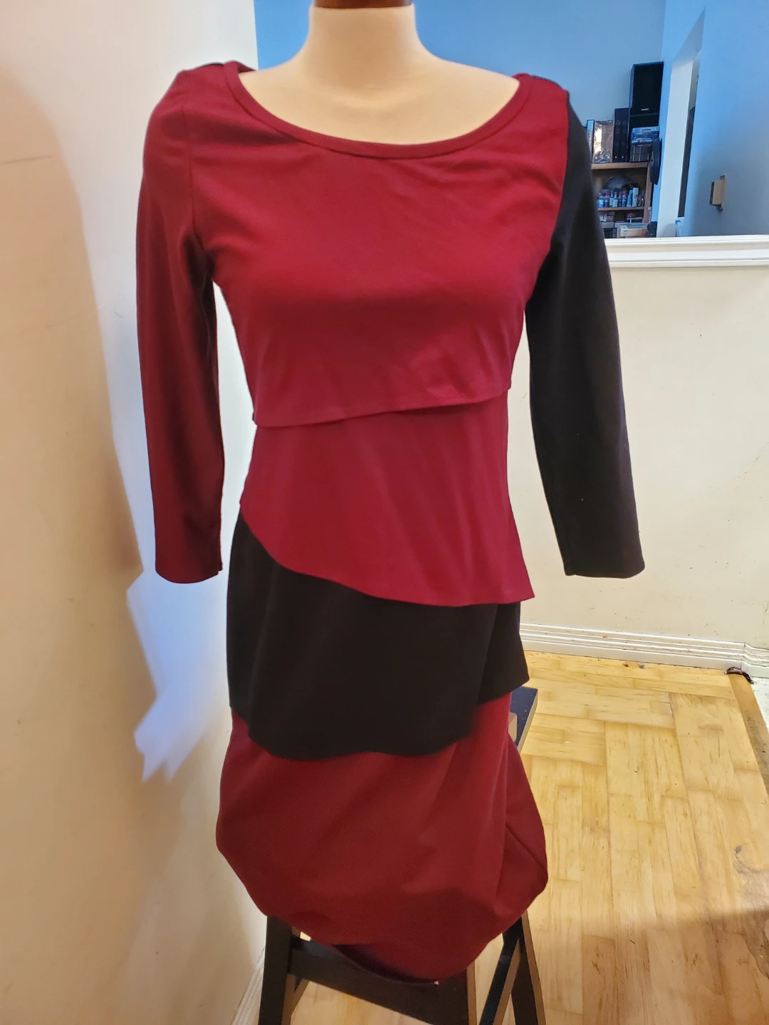 Colour Block Long Sleeve Dress - photo 4