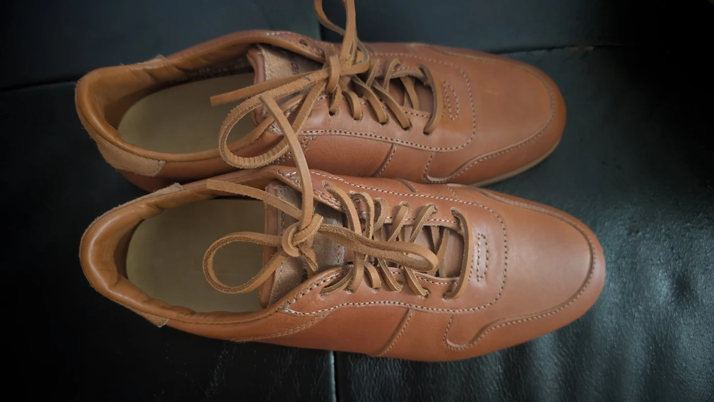 Tan Leather Shoes, Size 7.5 D - photo 3