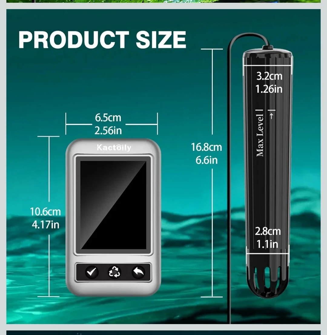 Kactöily 7-in-1 Aquarium Water Quality Monitor...Like New - photo 4
