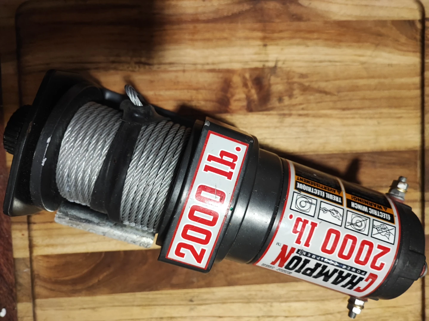 Champion 2000 lb. Electric Winch - photo 2