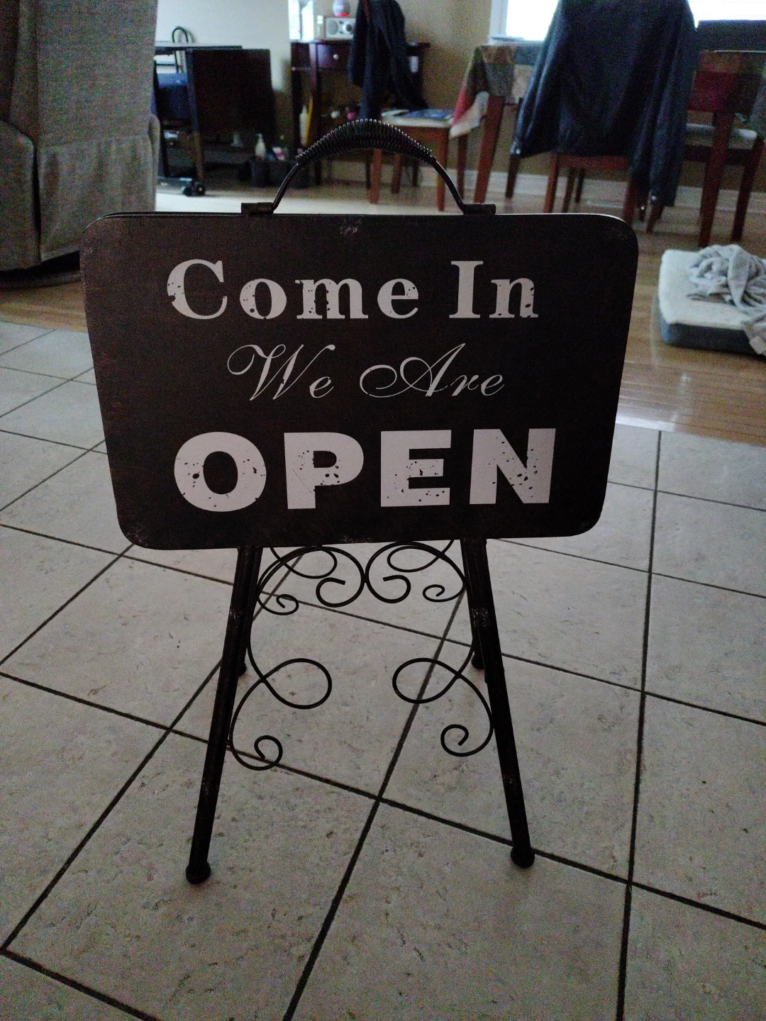 Open sign