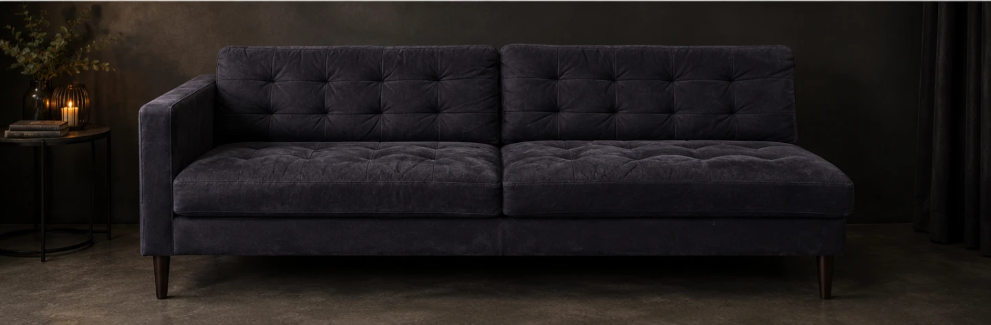 It is a standalone 3-seater modern track-arm sofa.