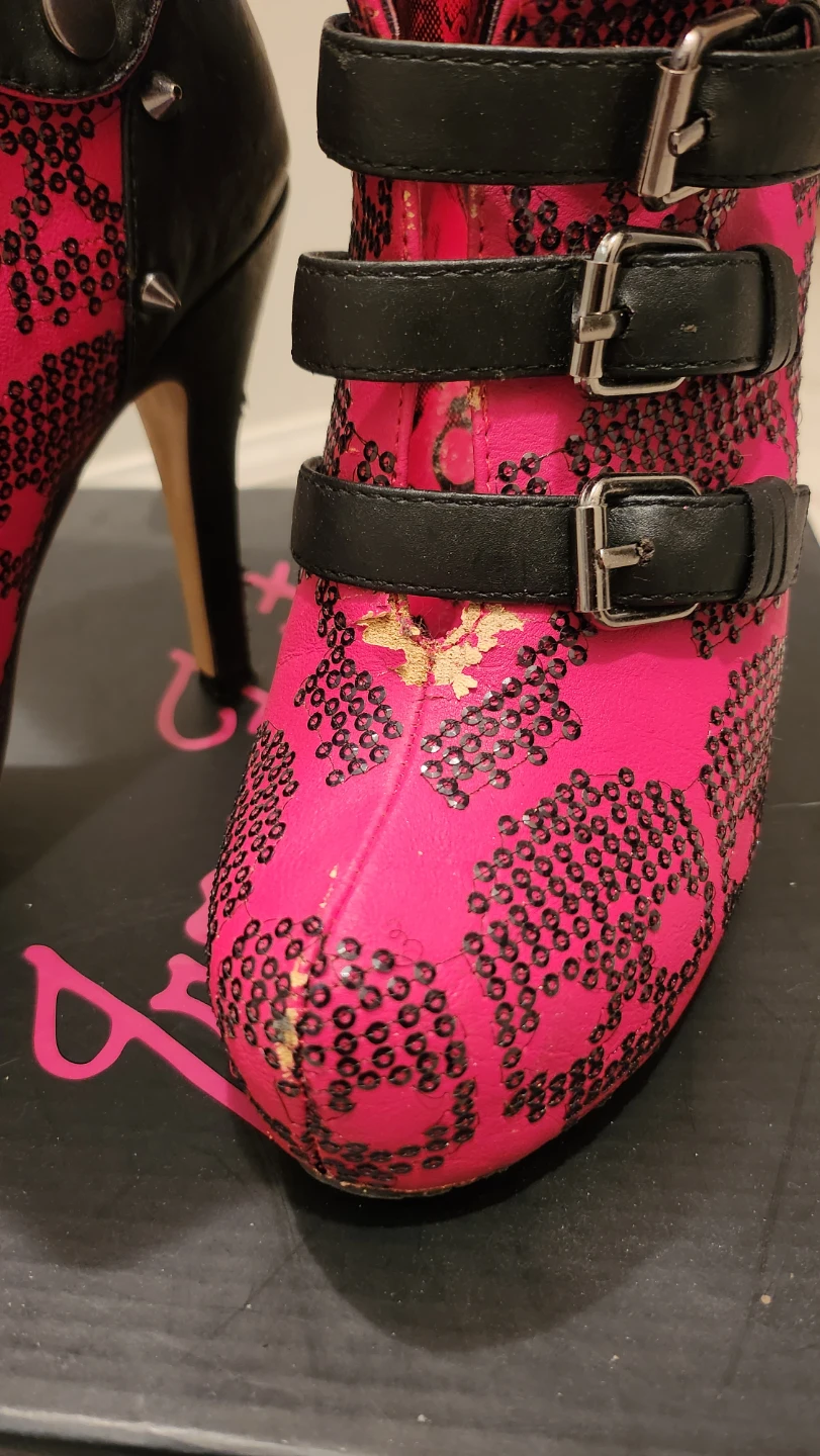 Iron Fist New Rider Platform Booties Size 5 - photo 2