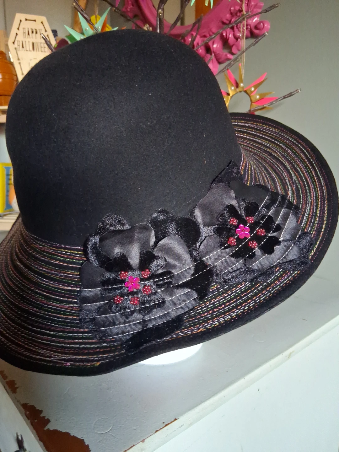 Liz Claiborne Black Felt Hat - photo 3