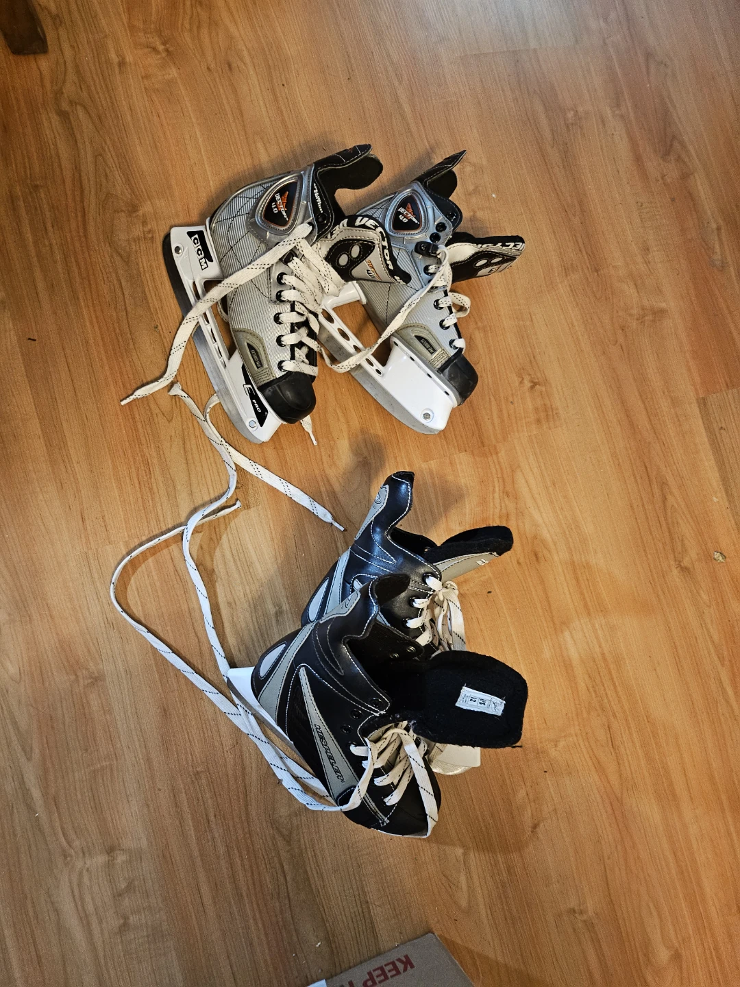 Two Pairs of Ice Skates - Size Jr3 and Size 2.5
