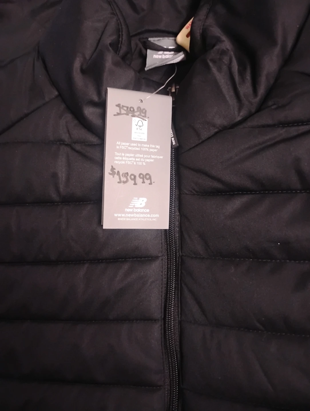 Tags still on it New Balance Men's Puffer Vest Black - photo 2